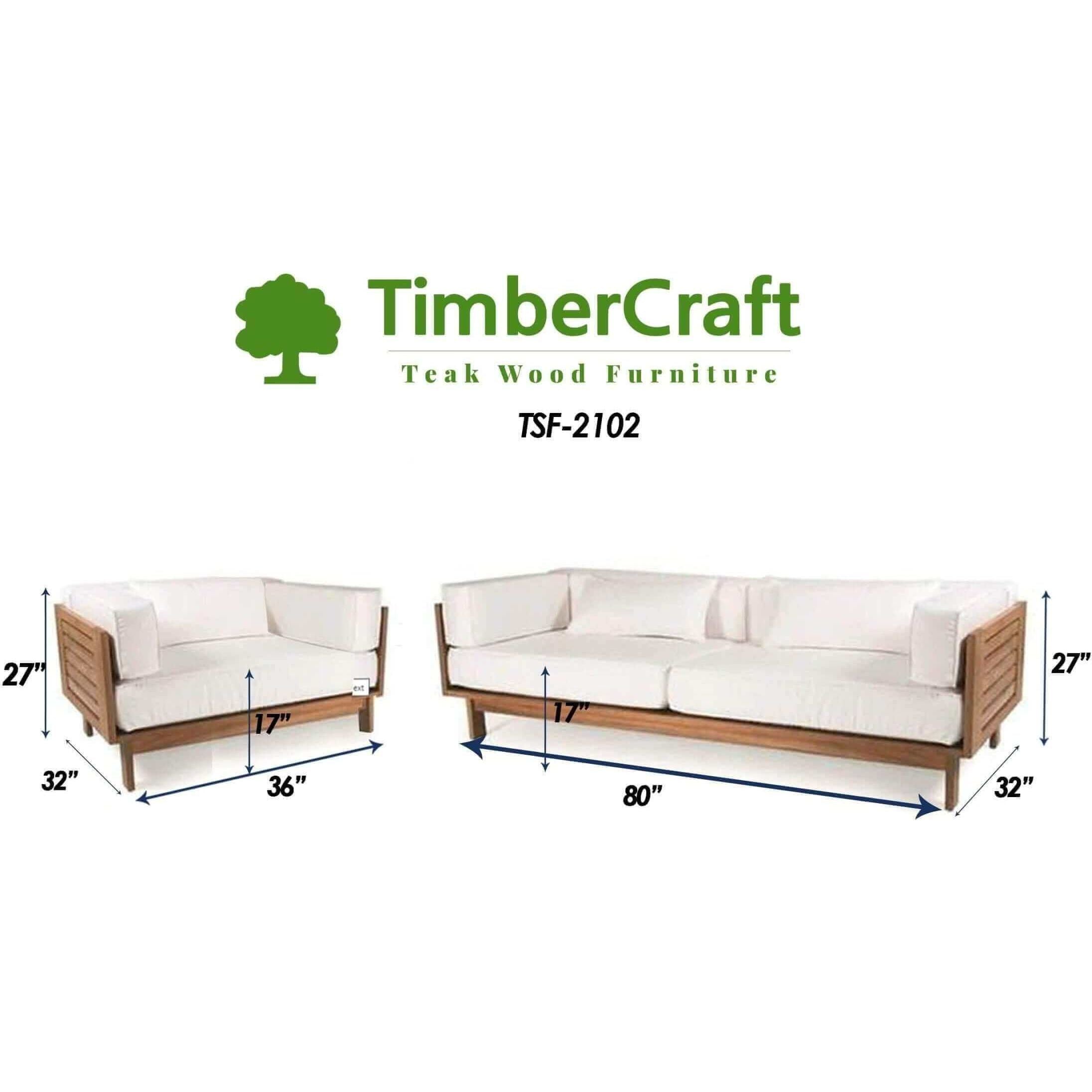 Stylish Teak Wood Furniture Natural Finish - TimberCraft