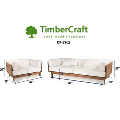 Stylish Teak Wood Furniture Natural Finish - TimberCraft