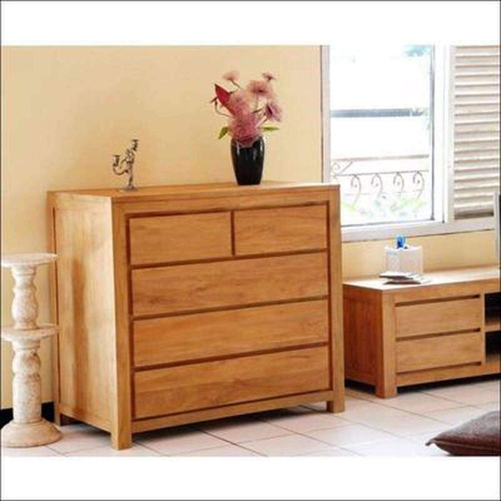 Teak Chest Of Drawers TCD - 1001 - TimberCraft