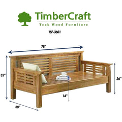 Teak Day Bed TSF-3601 - TimberCraft