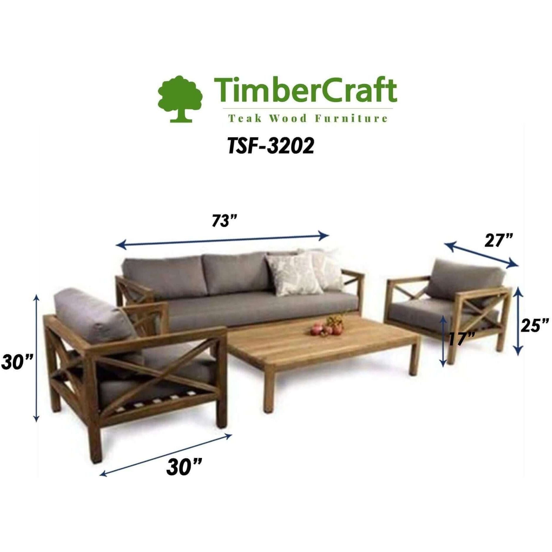 Teak Sofa TSF-3201 - TimberCraft