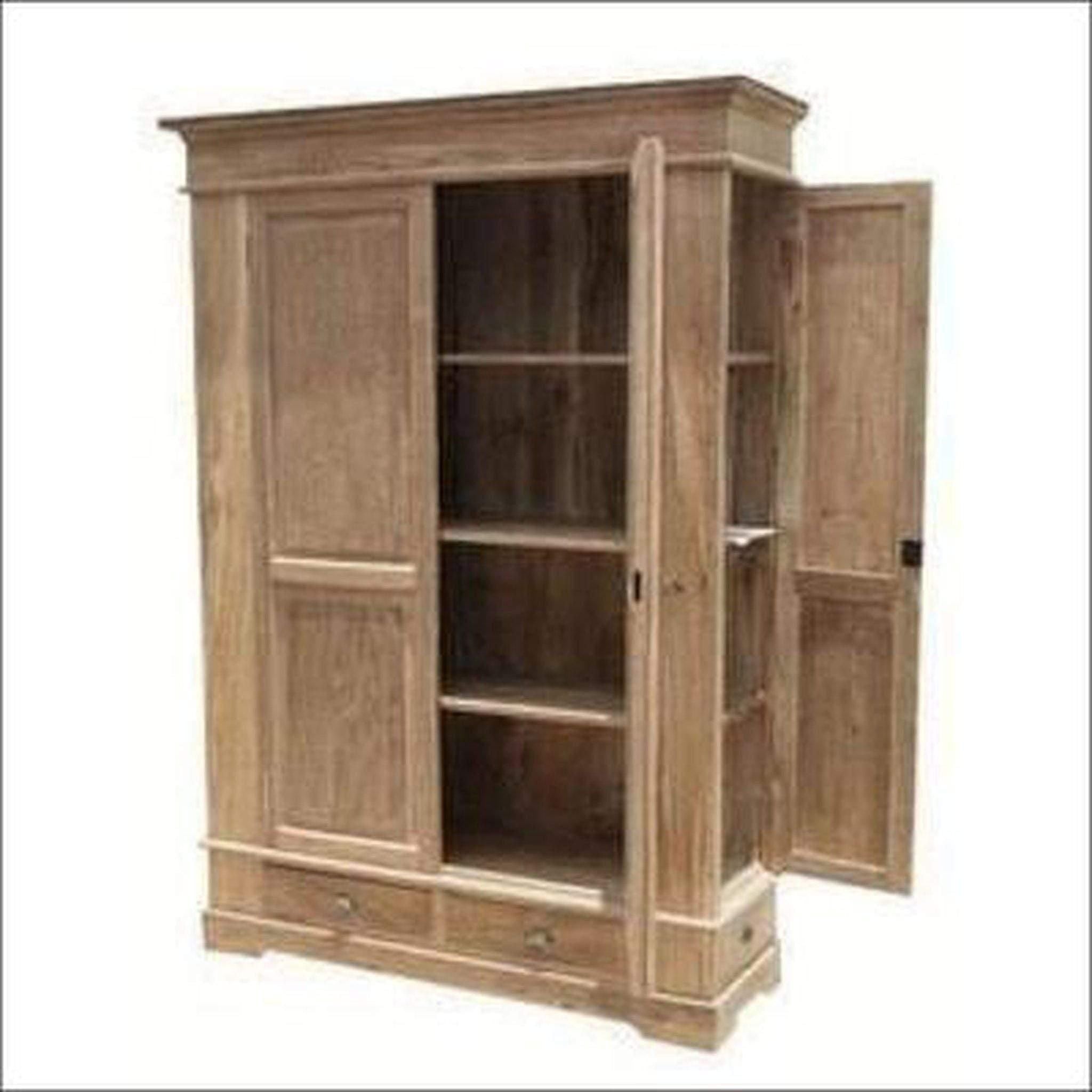 Teak Wardrobe with side shutter TWD - 1010 - TimberCraft