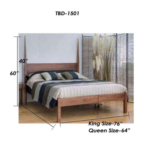 Teak Wood 2 Poster Bed TBD - 1501 - TimberCraft