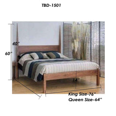 Teak Wood 2 Poster Bed TBD-1501 - TimberCraft