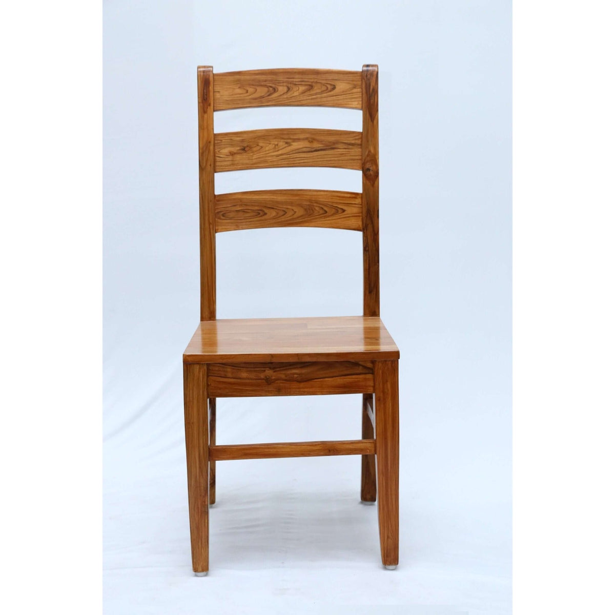 Teak wood dining chair with a comfortable backrest tch - 2301 - TimberCraft