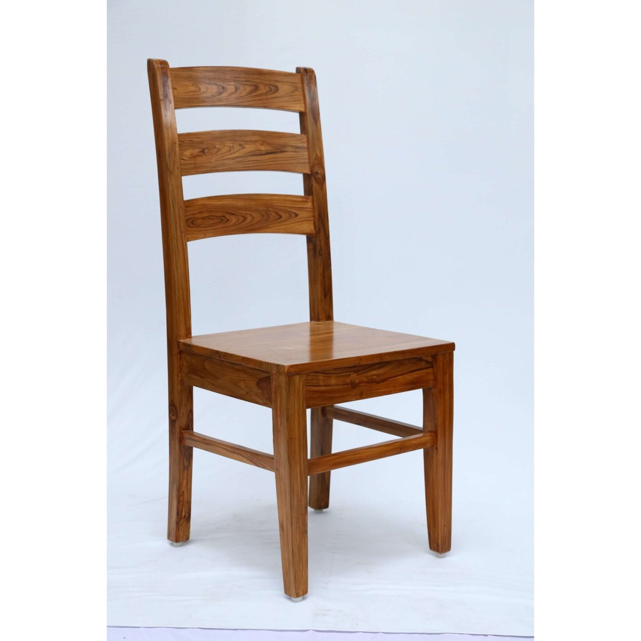 Teak wood dining chair with a comfortable backrest tch - 2301 - TimberCraft