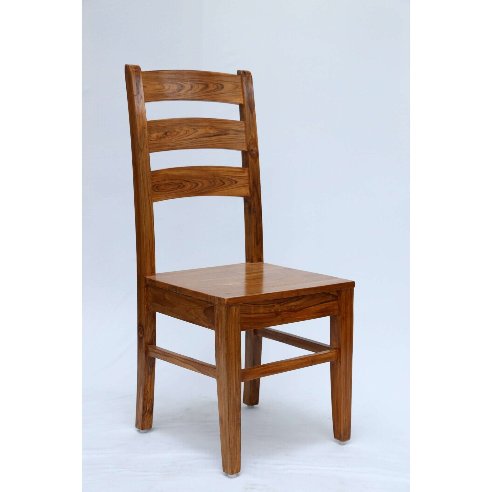 Teak wood dining chair with a comfortable backrest tch - 2301 - TimberCraft