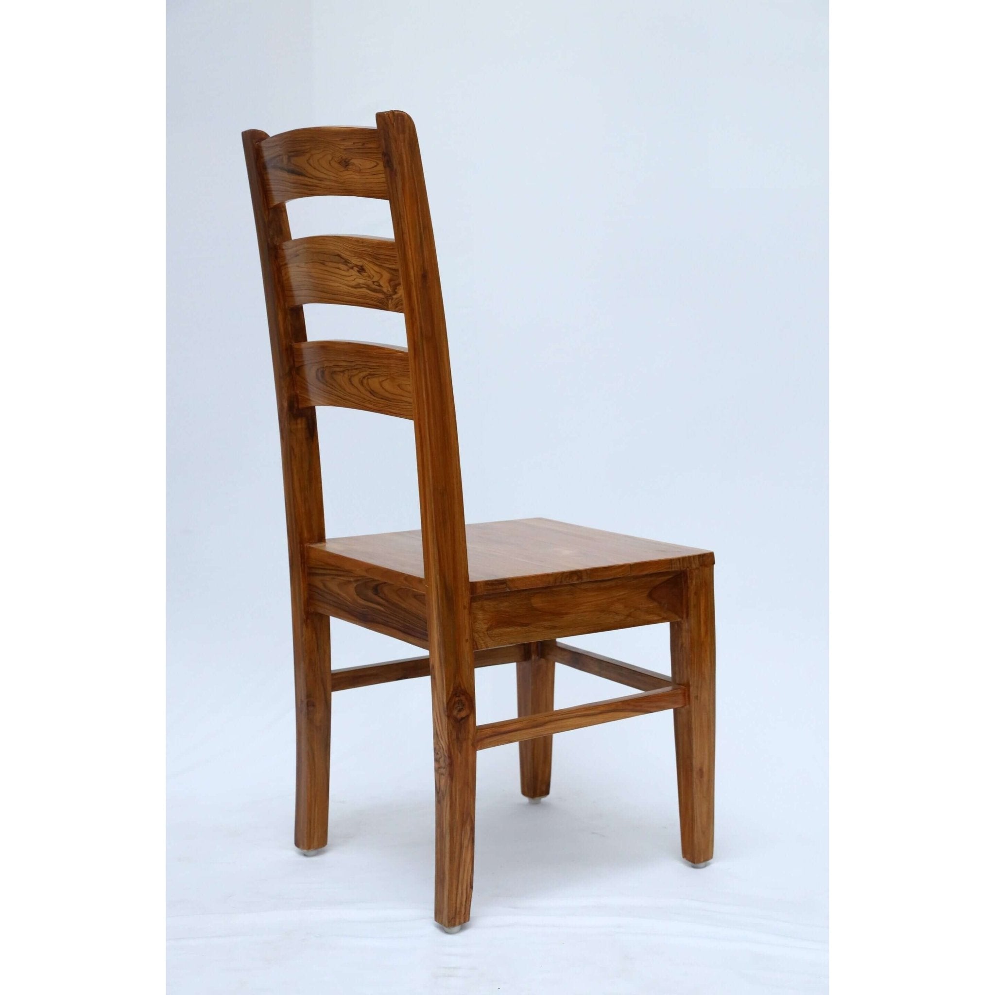 Teak wood dining chair with a comfortable backrest tch - 2301 - TimberCraft