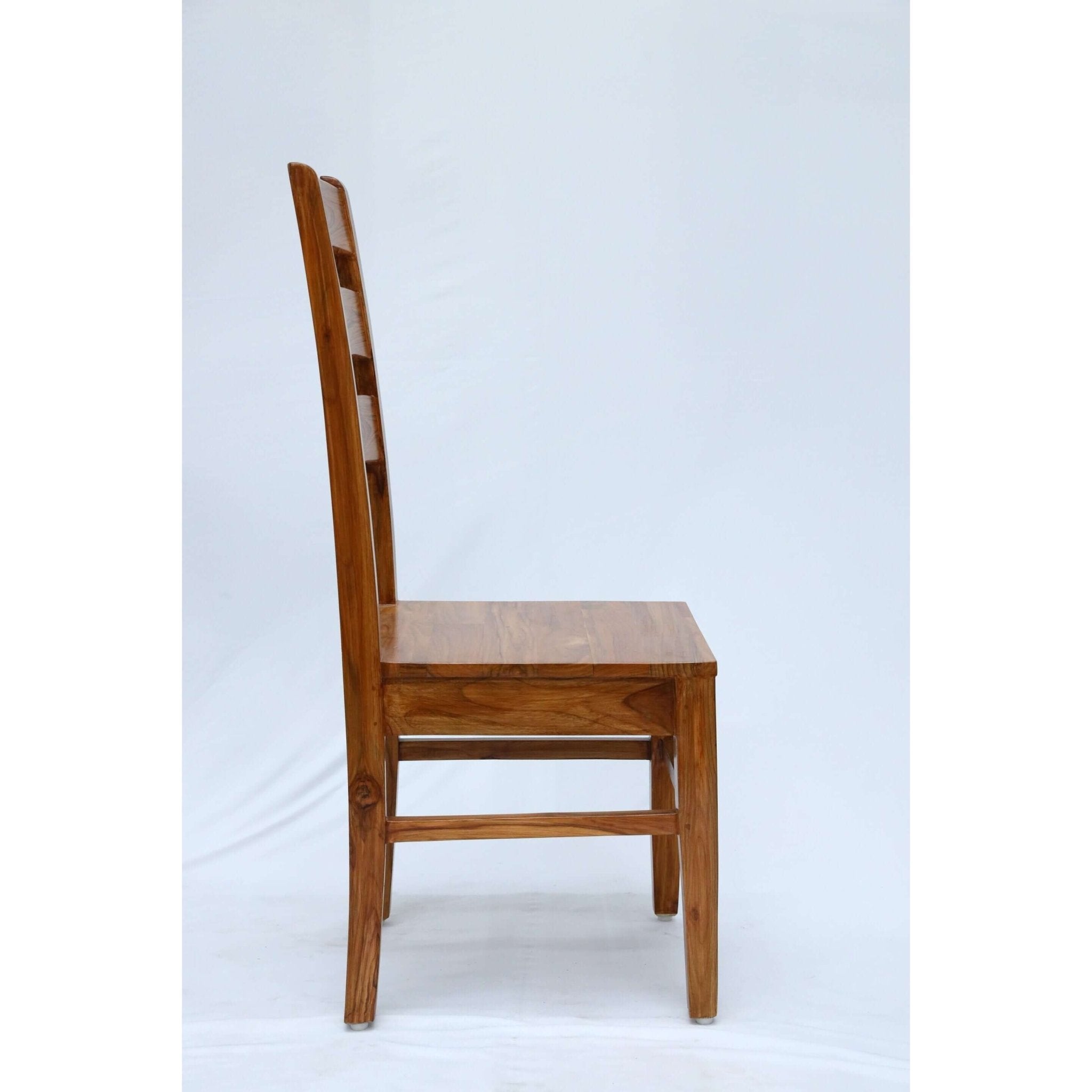 Teak wood dining chair with a comfortable backrest tch - 2301 - TimberCraft