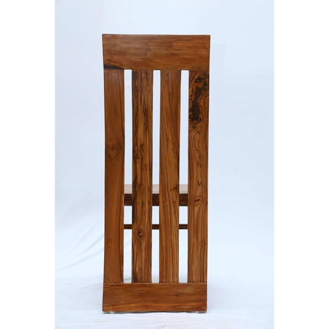 Teak wood dining chair with a wide backrest tch - 2101 - TimberCraft