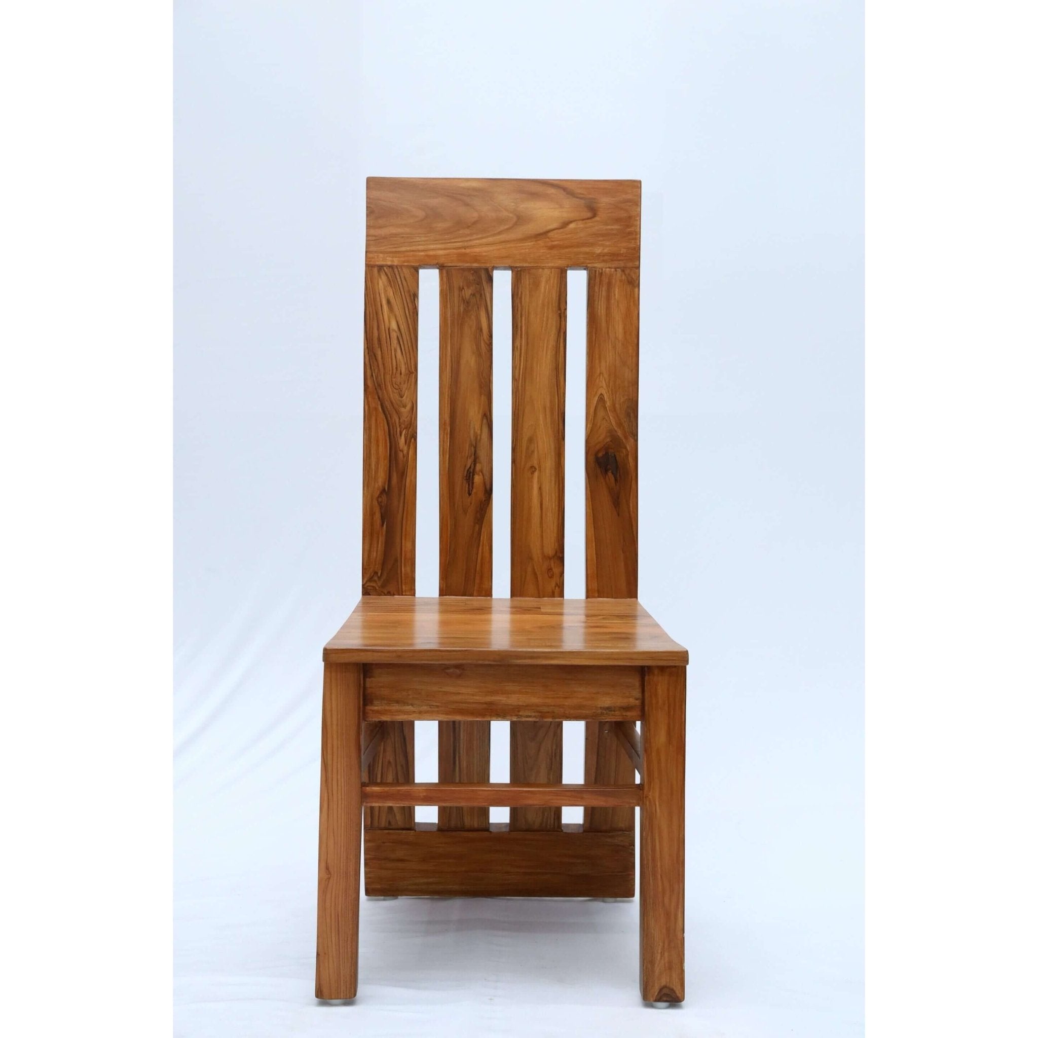 Teak wood dining chair with a wide backrest tch - 2101 - TimberCraft