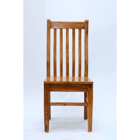 Teak wood dining chair with high backrest tch - 1801 - TimberCraft