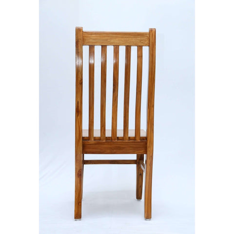 Teak wood dining chair with high backrest tch - 1801 - TimberCraft