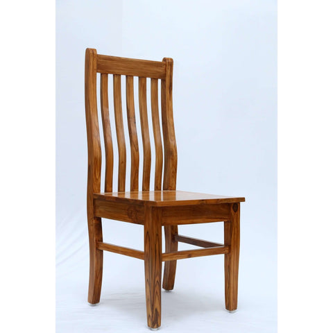 Teak wood dining chair with high backrest tch - 1801 - TimberCraft
