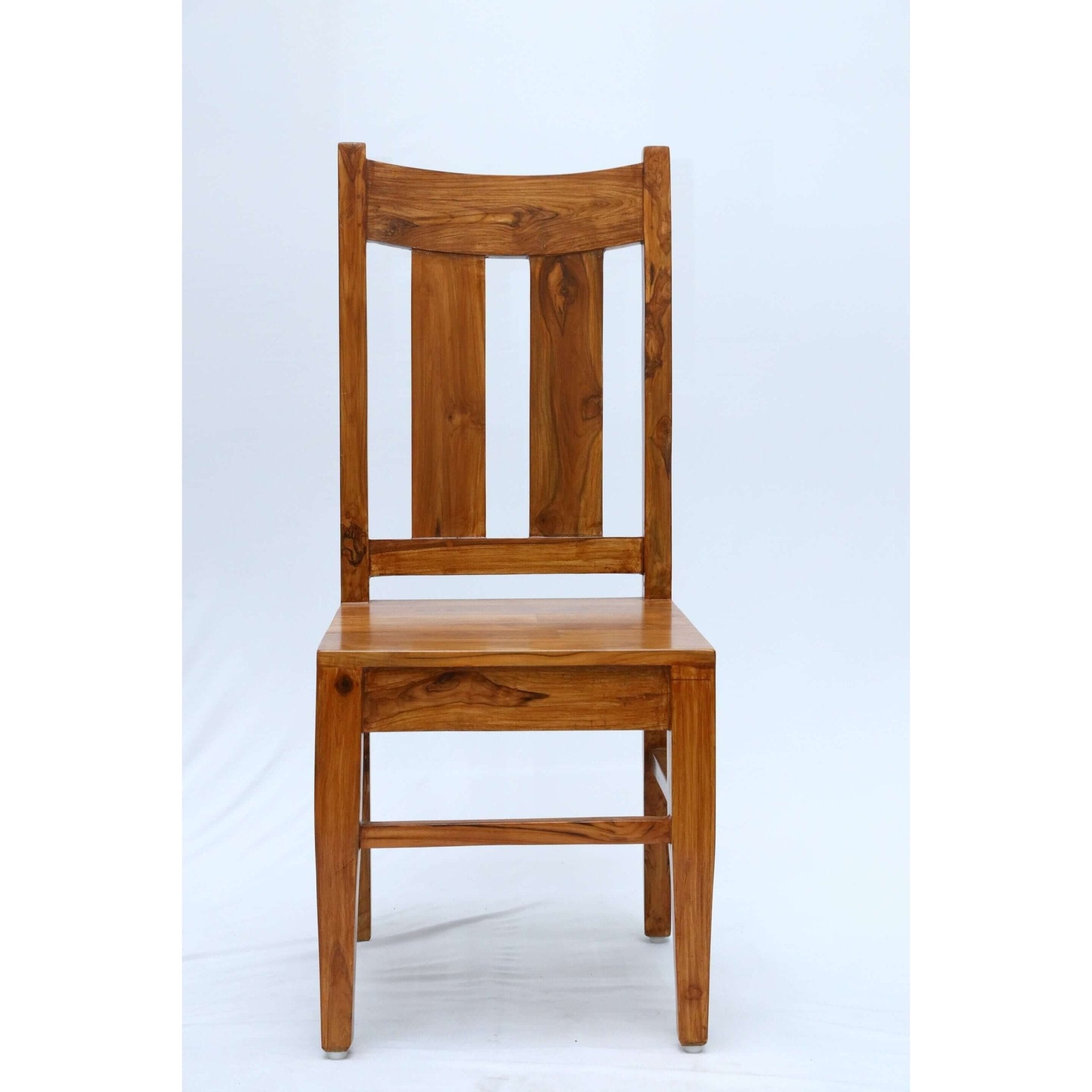 Teak wood dining chair with high backrest tch - 1901 - TimberCraft