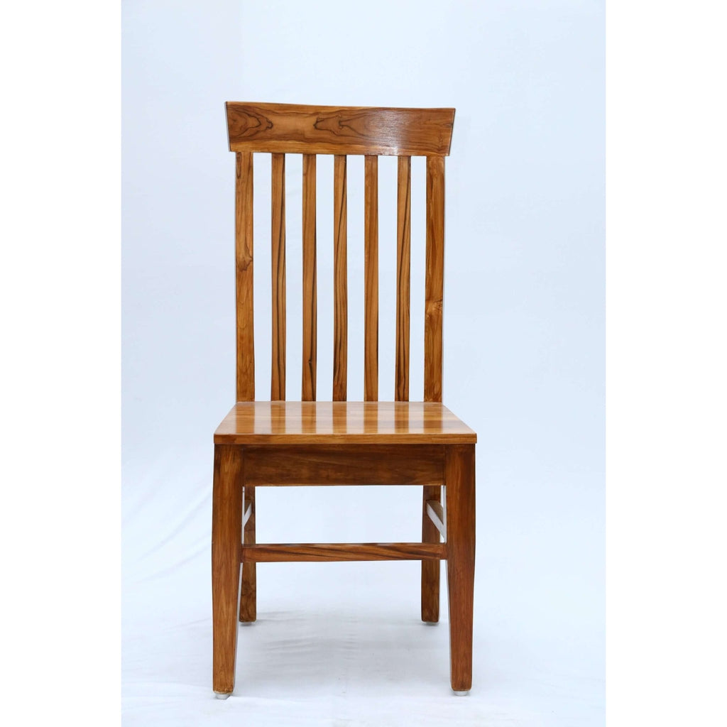 Teak wood dining chair with high backrest tch - 2001 - TimberCraft