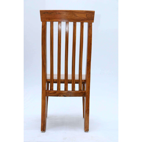 Teak wood dining chair with high backrest tch - 2001 - TimberCraft
