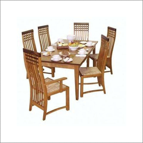 Teak Wood Dining Table Set TDT - 1501 - TimberCraft