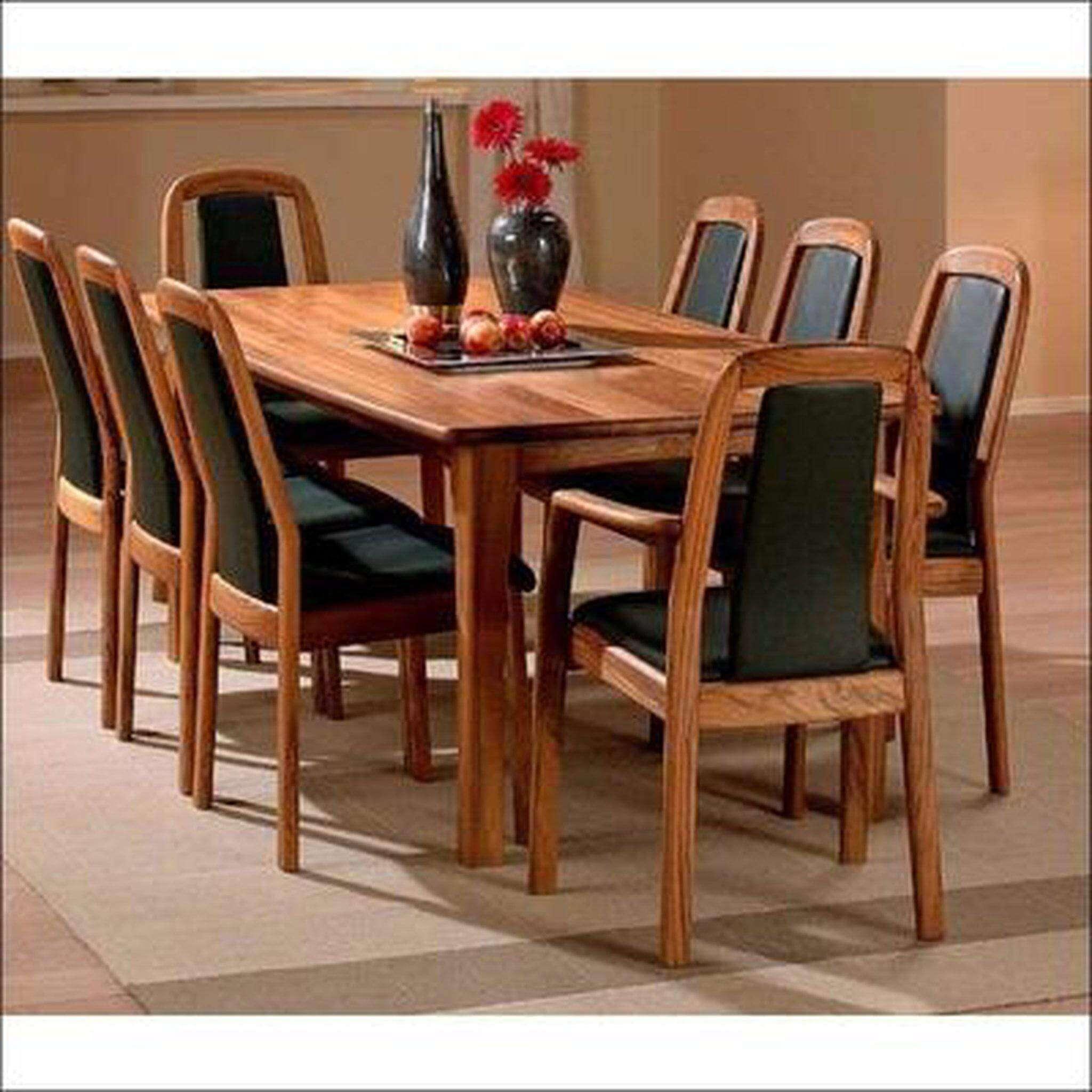 Teak Wood Dining Table With 8 Teak Chairs TDT-2601 - TimberCraft