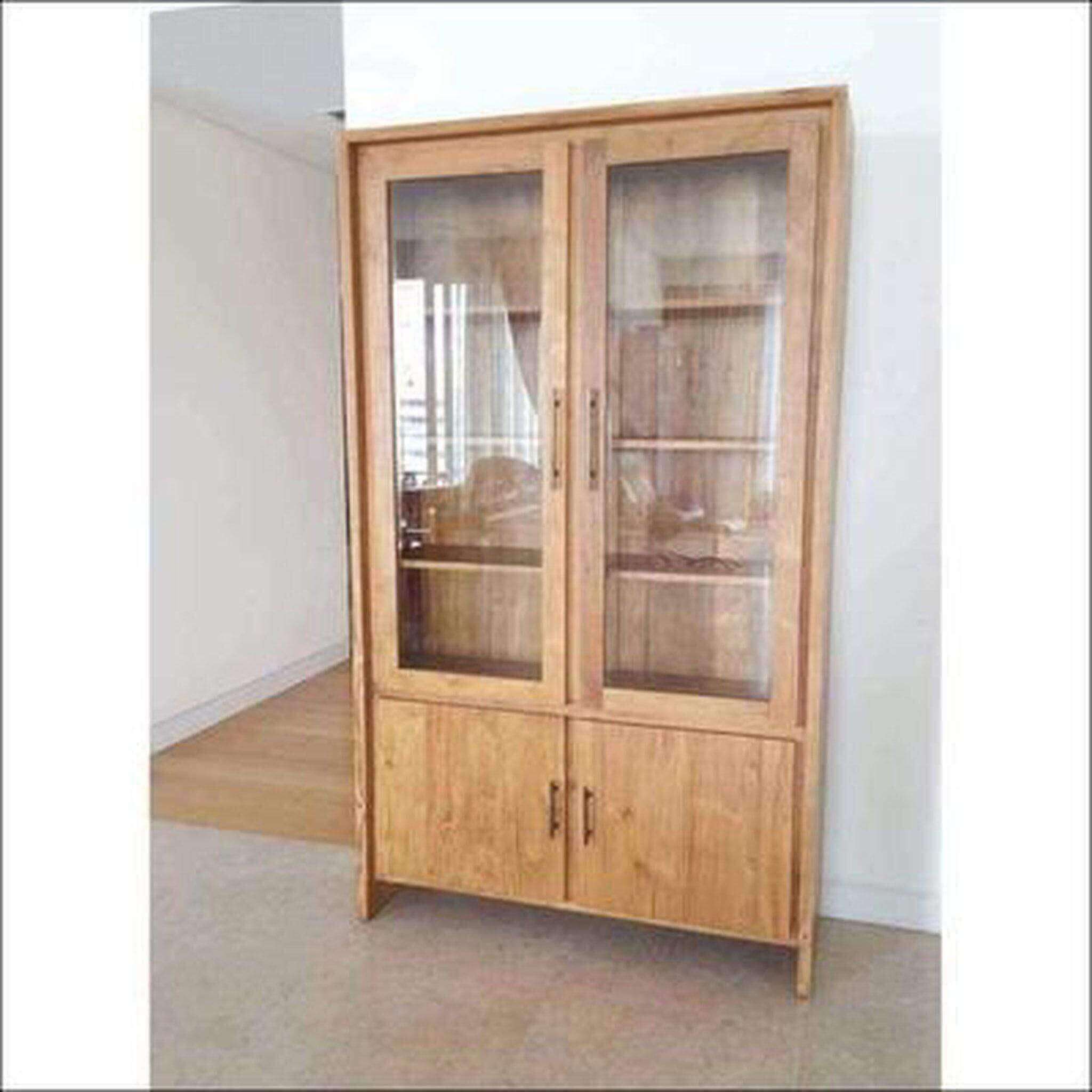Teak Wood Display Cabinet TDC-1001 - TimberCraft