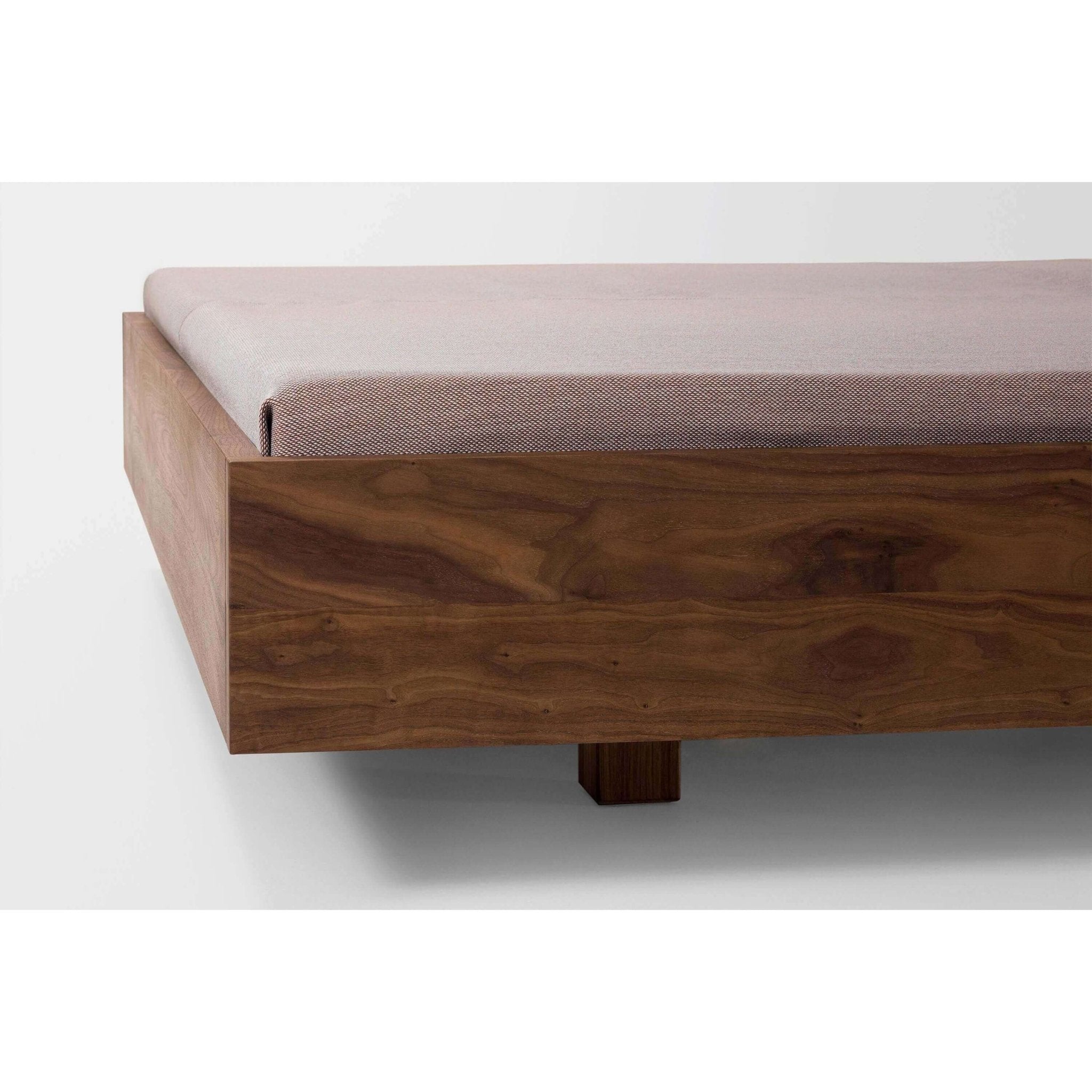 Teak Wood Floating Bed Frame - TimberCraft