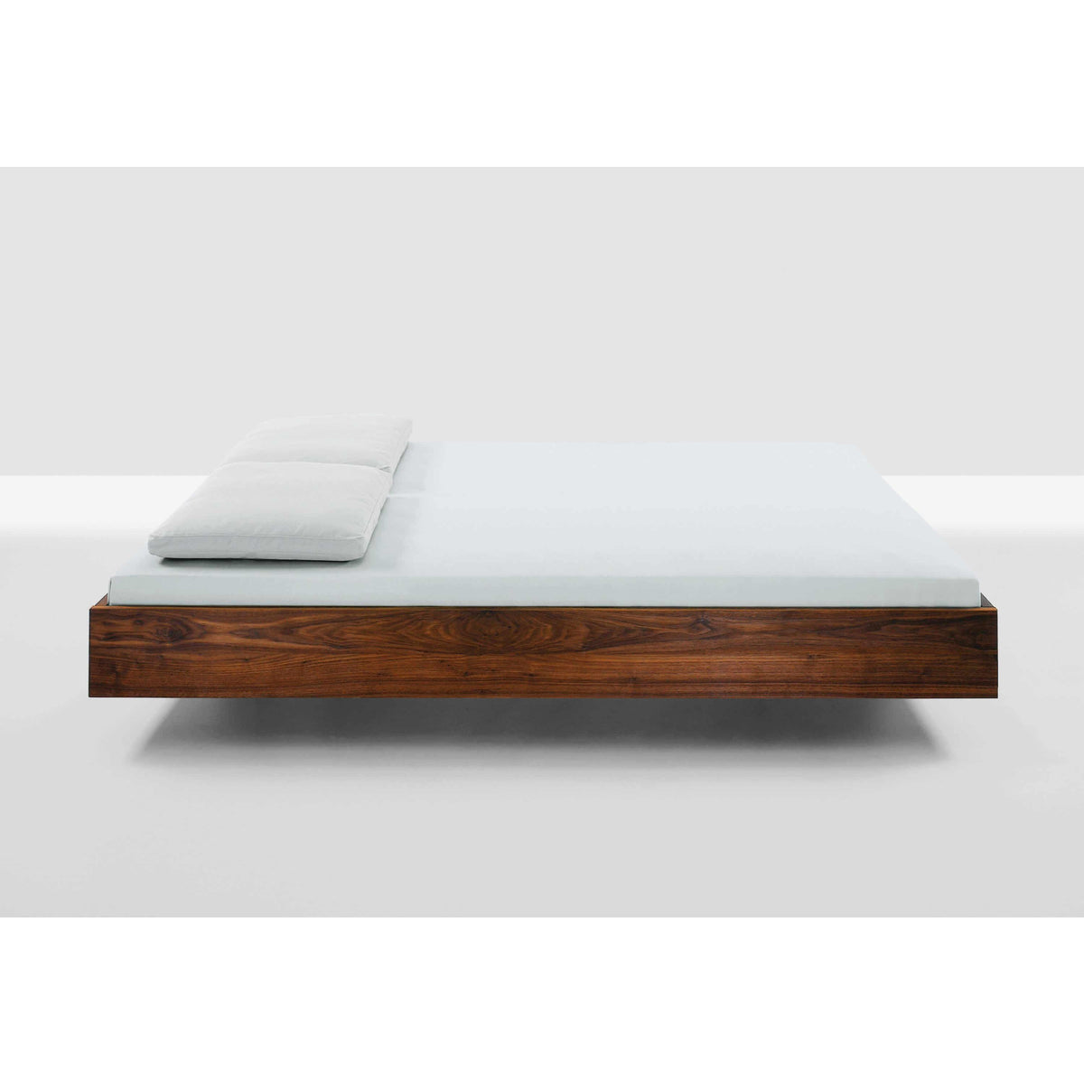 Teak Wood Floating Bed Frame - TimberCraft