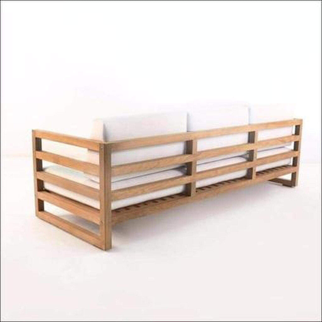 Teak Wood Sofa Natural Finish - TimberCraft