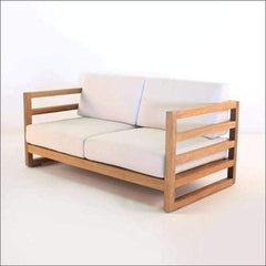 Teak Wood Sofa Natural Finish - TimberCraft