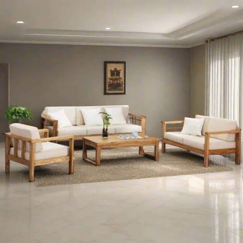 Teak Wood Sofa Set TSF - 2601 - TimberCraft