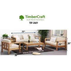 Teak Wood Sofa Set TSF-2601 - TimberCraft
