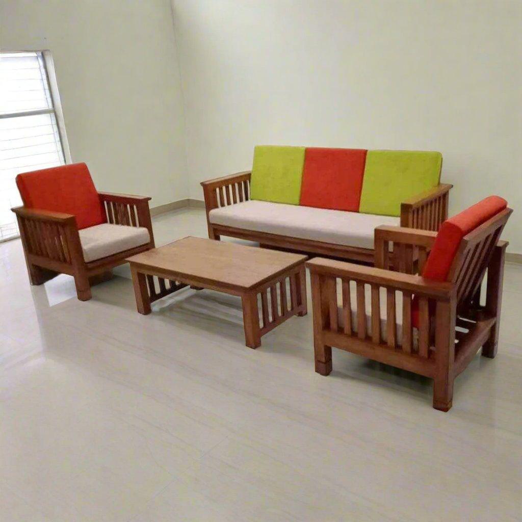 Teak Wood Sofa TSF - 1401 - TimberCraft
