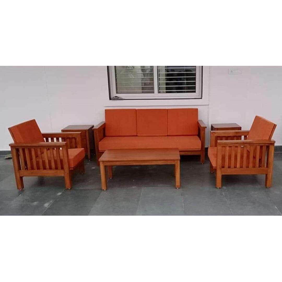 Teak Wood Sofa TSF - 1401 - TimberCraft