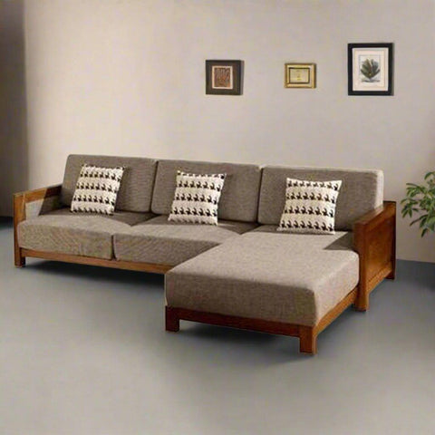 Teak Wood Sofa TSF - 2701 - TimberCraft