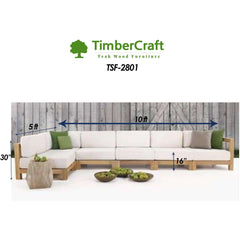 Teak Wood Sofa TSF-2801 - TimberCraft