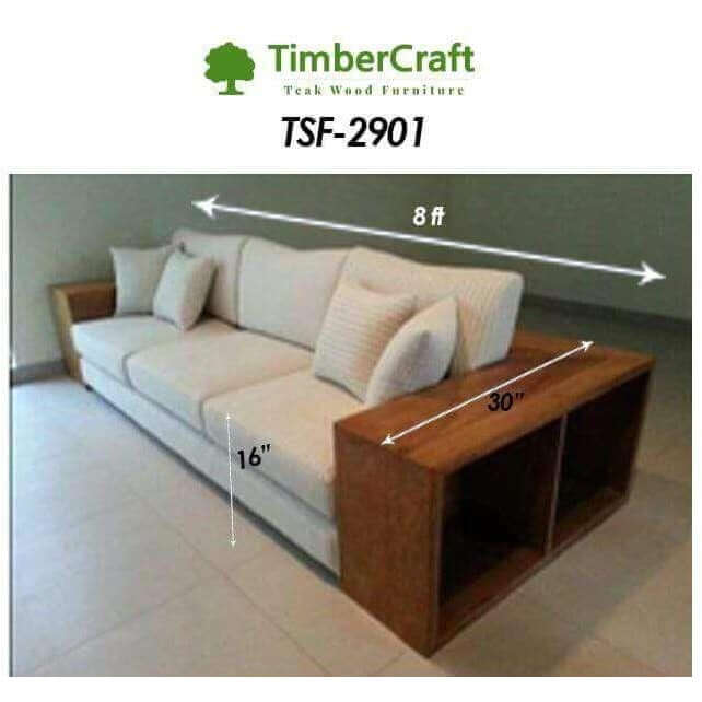Teak Wood Sofa TSF-2901 - TimberCraft