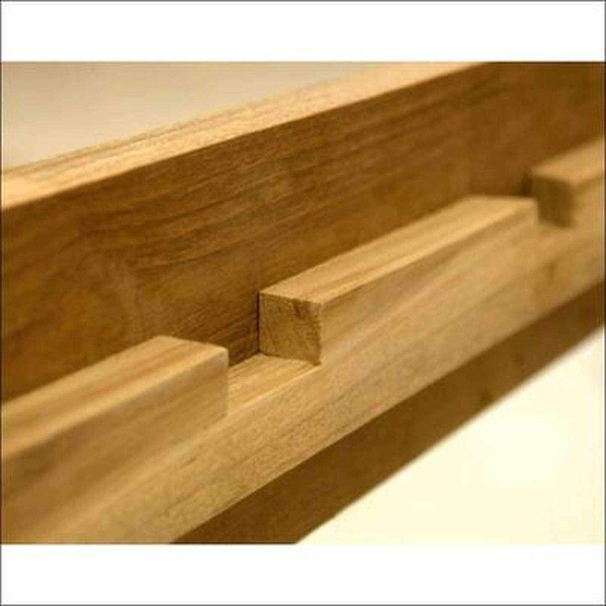 Trendy Sleigh Teak Bed - TimberCraft