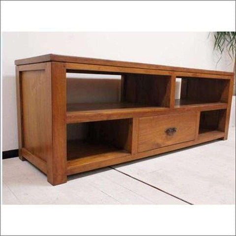 TV stand in solid teak ( TVC - 1006 ) - TimberCraft