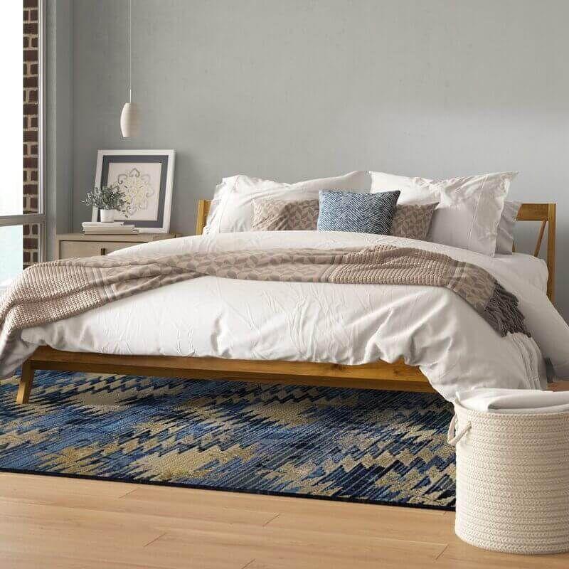 Vintage mid - century teak wood bed tbd - 5601 - TimberCraft